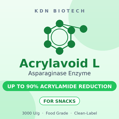 ভালো দাম Asparaginase Enzyme Acrylavoid L 3000 U/g Food Grade Acrylamide Reduction Aid for Potato Chips Snacks অনলাইন